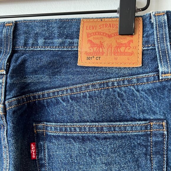 Levi's 501 CT Customized & Tapered White Oak Cone Denim Jeans Women's Size 25 - Picture 9 of 11